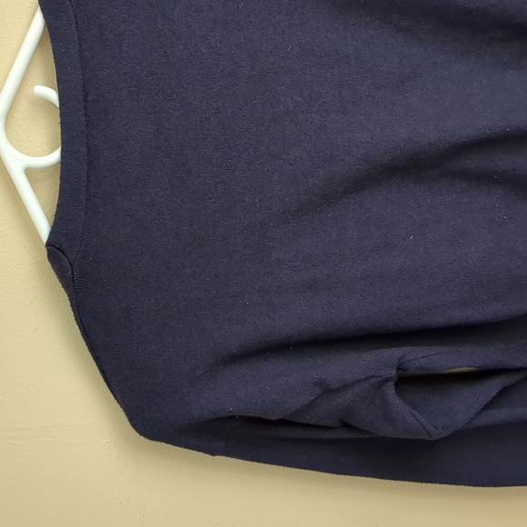 Medium Dazy Button Front Cardigan Sweater Solid Dark Blue - Picture 8 of 14